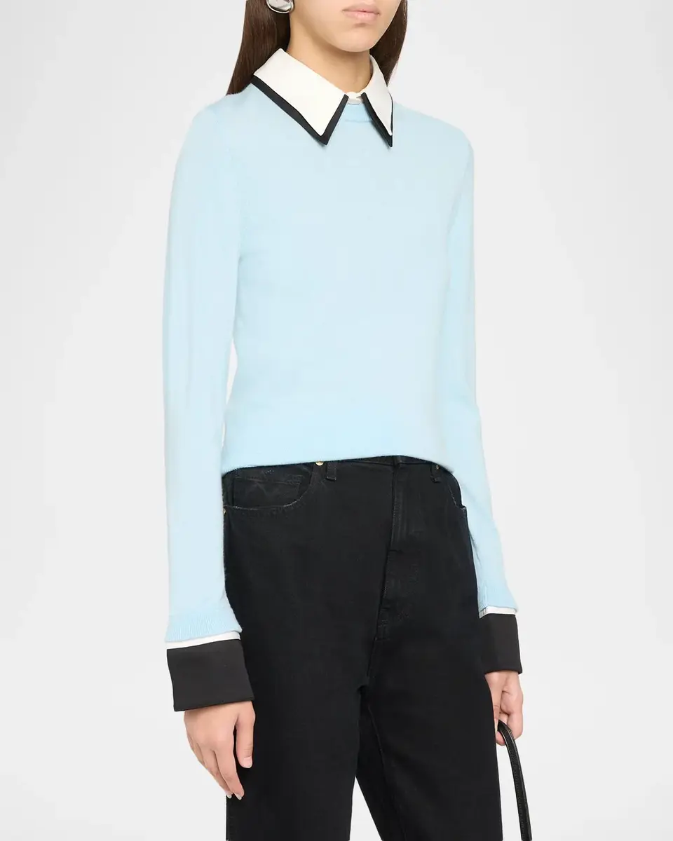 Alice + Olivia Porla Double Collar Sweater | Thumbnail 4 Alice + Olivia Porla Double Collar Sweater | Thumbnail 4