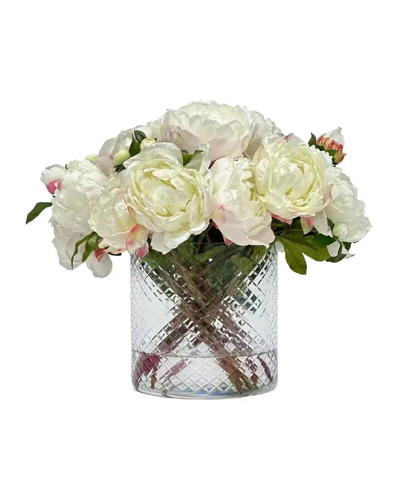 Winward Home Artificial Peony Flower Arrangement