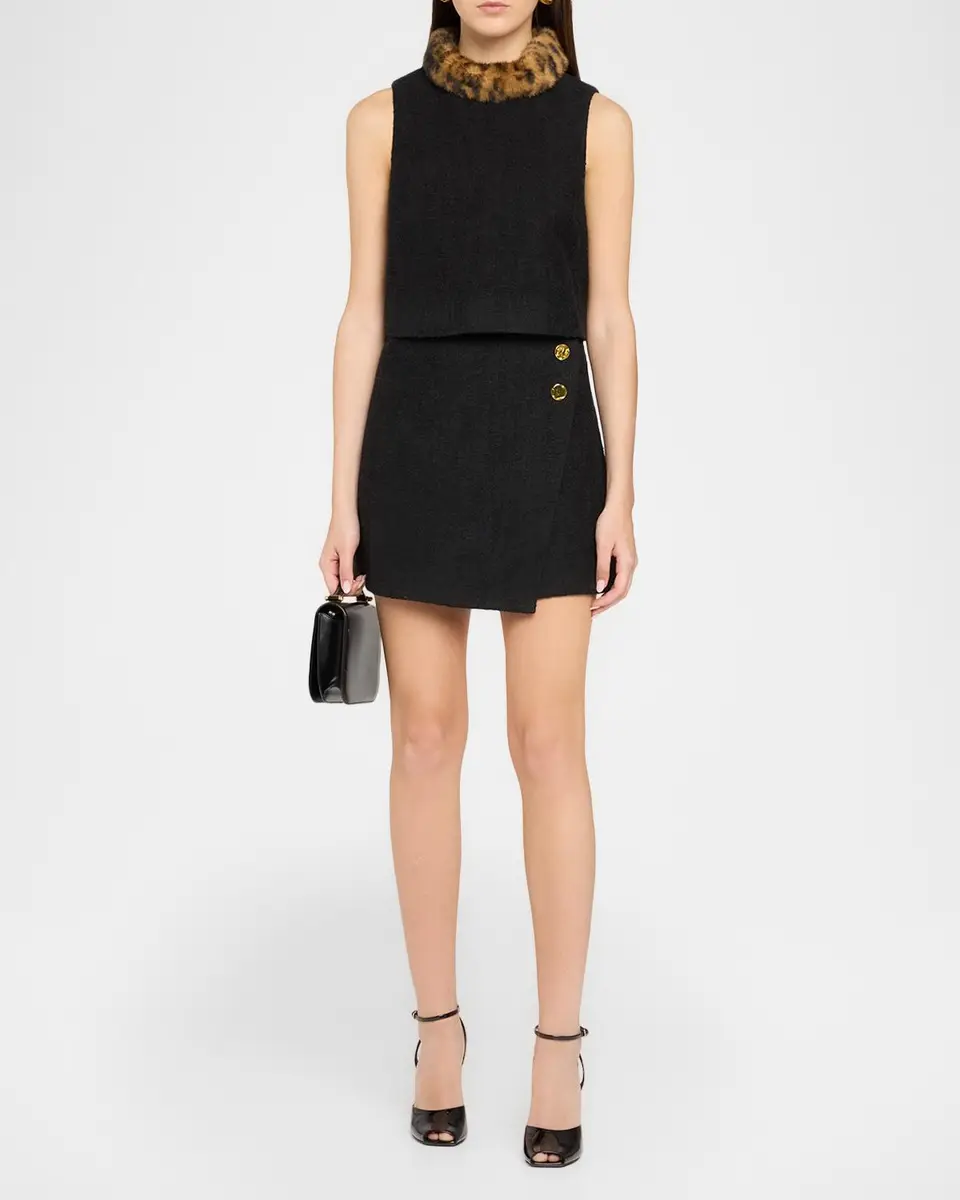 Cara Cara Luca Mini Wrap Skirt | Thumbnail 2 Cara Cara Luca Mini Wrap Skirt | Thumbnail 2