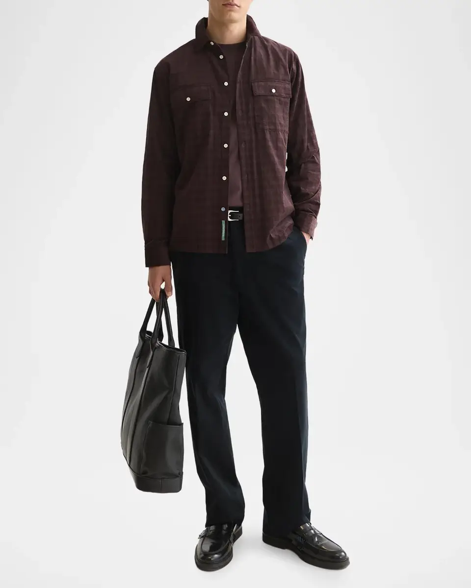 Scotch & Soda Men's Check Corduroy Shirt | Thumbnail 2 Scotch & Soda Men's Check Corduroy Shirt | Thumbnail 2