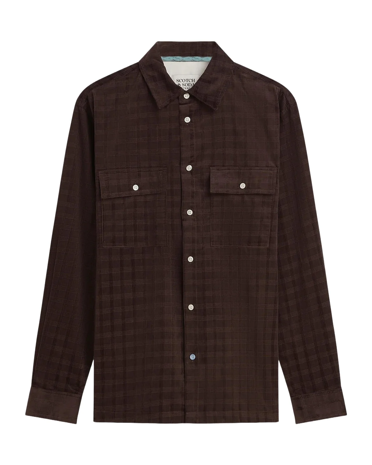 Scotch & Soda Men's Check Corduroy Shirt