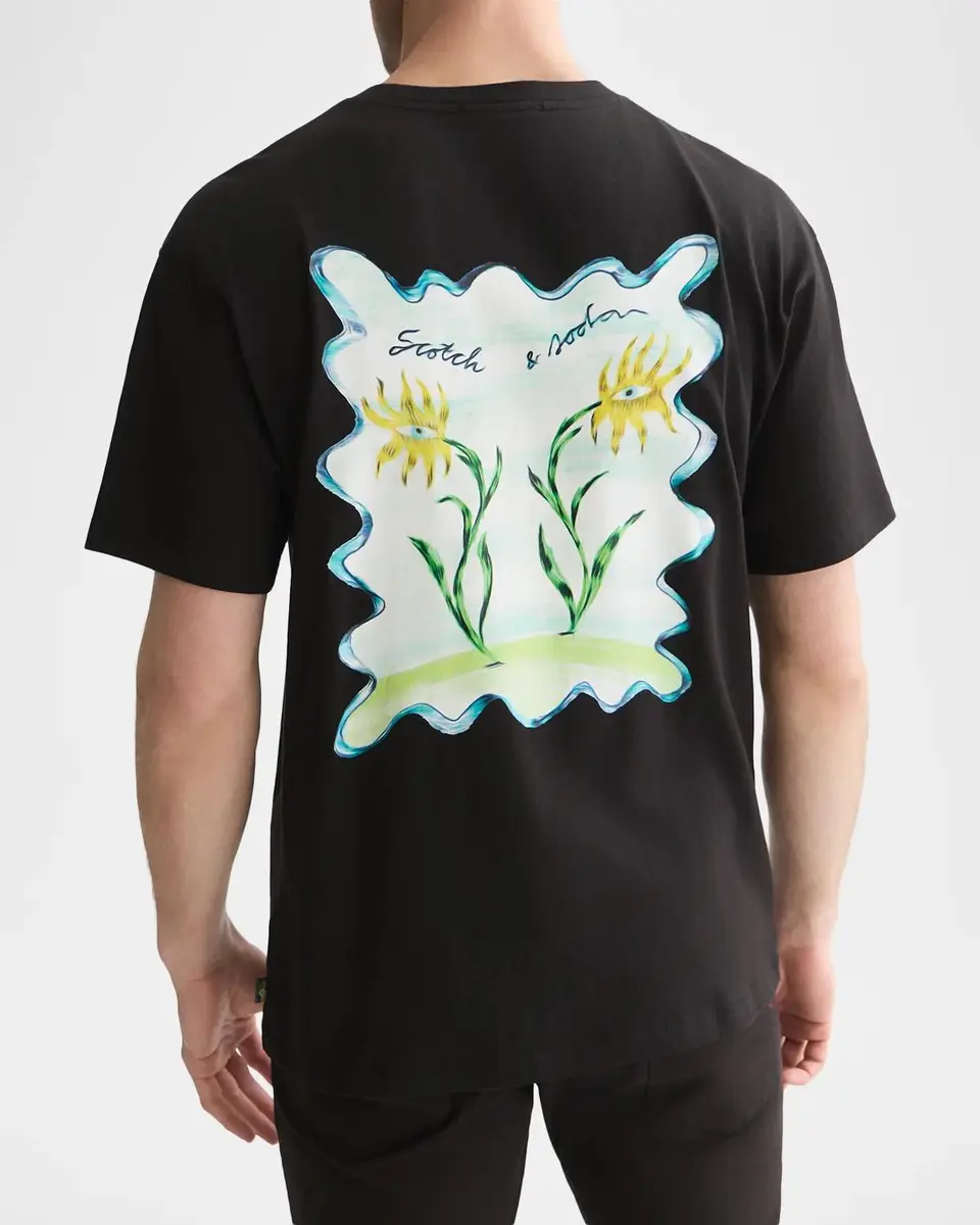 Scotch & Soda Men's Graphic Cotton T-Shirt | Thumbnail 3 Scotch & Soda Men's Graphic Cotton T-Shirt | Thumbnail 3
