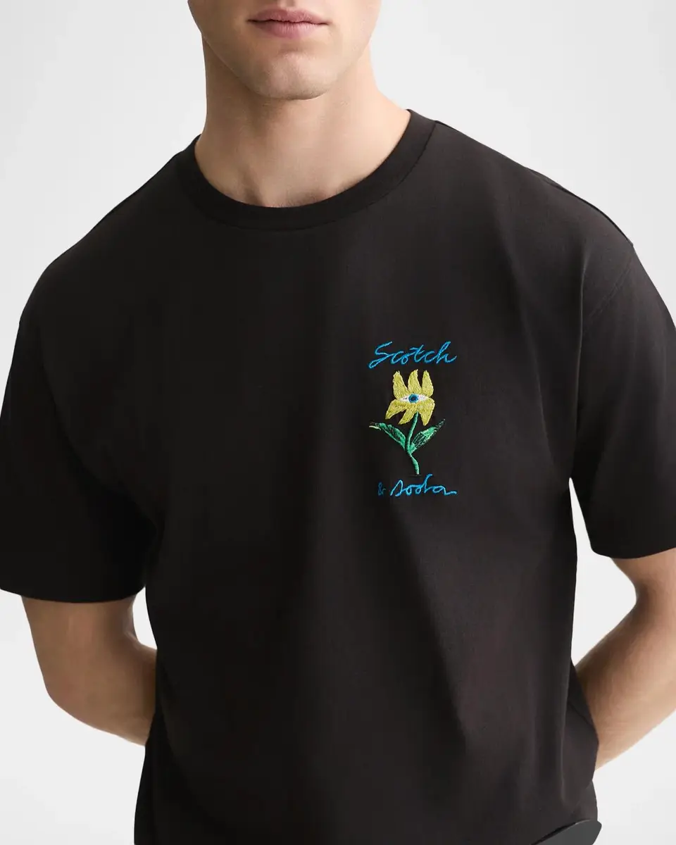 Scotch & Soda Men's Graphic Cotton T-Shirt | Thumbnail 5 Scotch & Soda Men's Graphic Cotton T-Shirt | Thumbnail 5