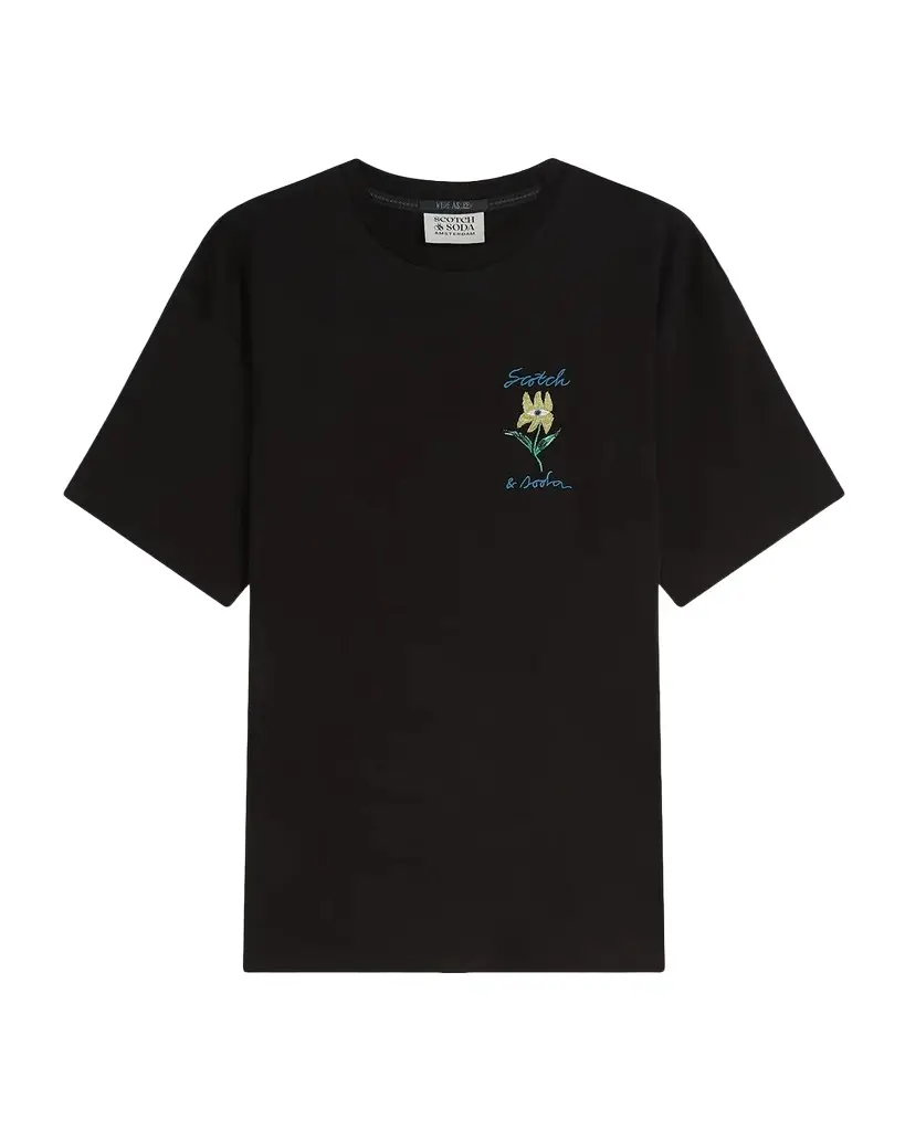 Scotch & Soda Men's Graphic Cotton T-Shirt