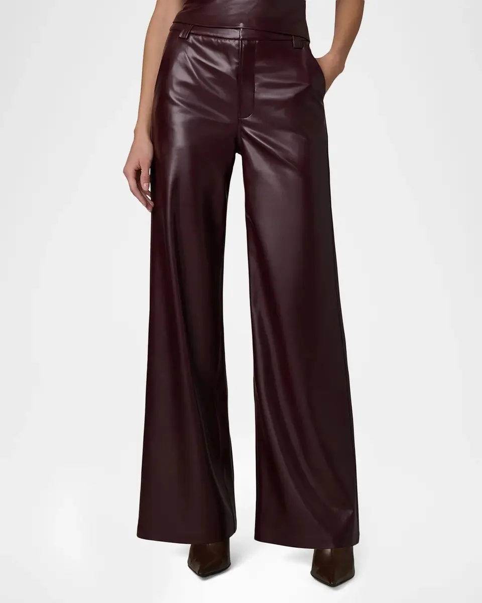 Joe's Jeans Mia Faux-Leather High-Rise Wide-Leg Trousers | Thumbnail 4 Joe's Jeans Mia Faux-Leather High-Rise Wide-Leg Trousers | Thumbnail 4