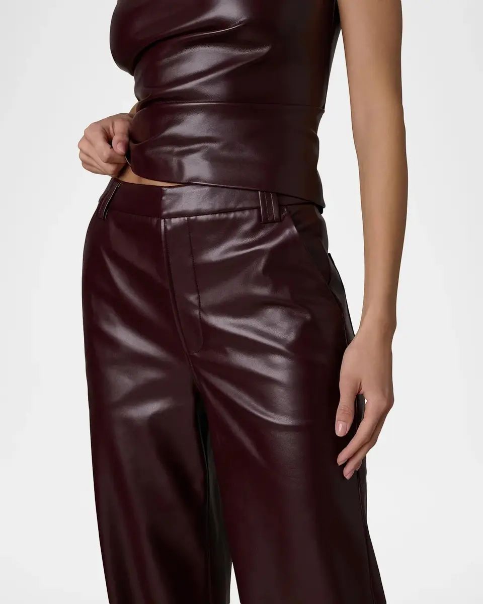 Joe's Jeans Mia Faux-Leather High-Rise Wide-Leg Trousers | Thumbnail 5 Joe's Jeans Mia Faux-Leather High-Rise Wide-Leg Trousers | Thumbnail 5