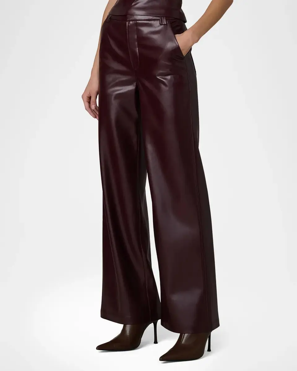 Joe's Jeans Mia Faux-Leather High-Rise Wide-Leg Trousers | Thumbnail 6 Joe's Jeans Mia Faux-Leather High-Rise Wide-Leg Trousers | Thumbnail 6