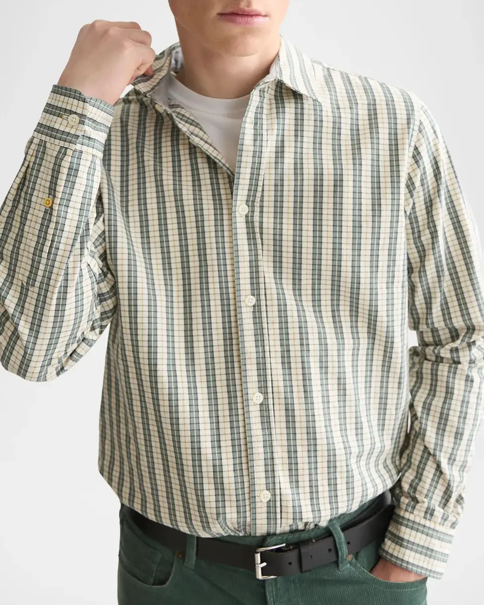 Scotch & Soda Men's Checked Cotton Shirt | Thumbnail 4 Scotch & Soda Men's Checked Cotton Shirt | Thumbnail 4