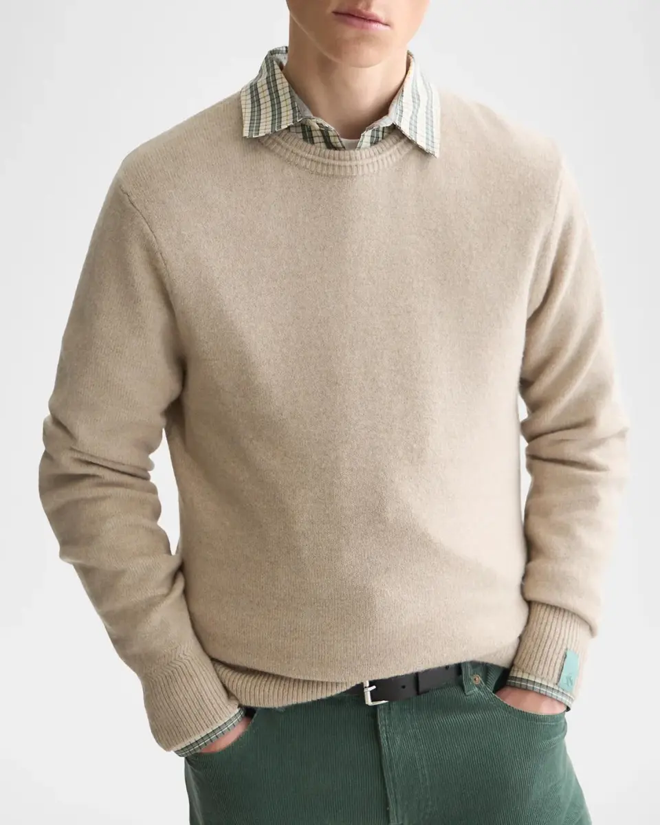 Scotch & Soda Men's Soft-Knit Crewneck Sweater | Thumbnail 4 Scotch & Soda Men's Soft-Knit Crewneck Sweater | Thumbnail 4