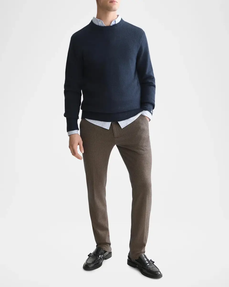 Scotch & Soda Men's Soft-Knit Crewneck Sweater | Thumbnail 2 Scotch & Soda Men's Soft-Knit Crewneck Sweater | Thumbnail 2
