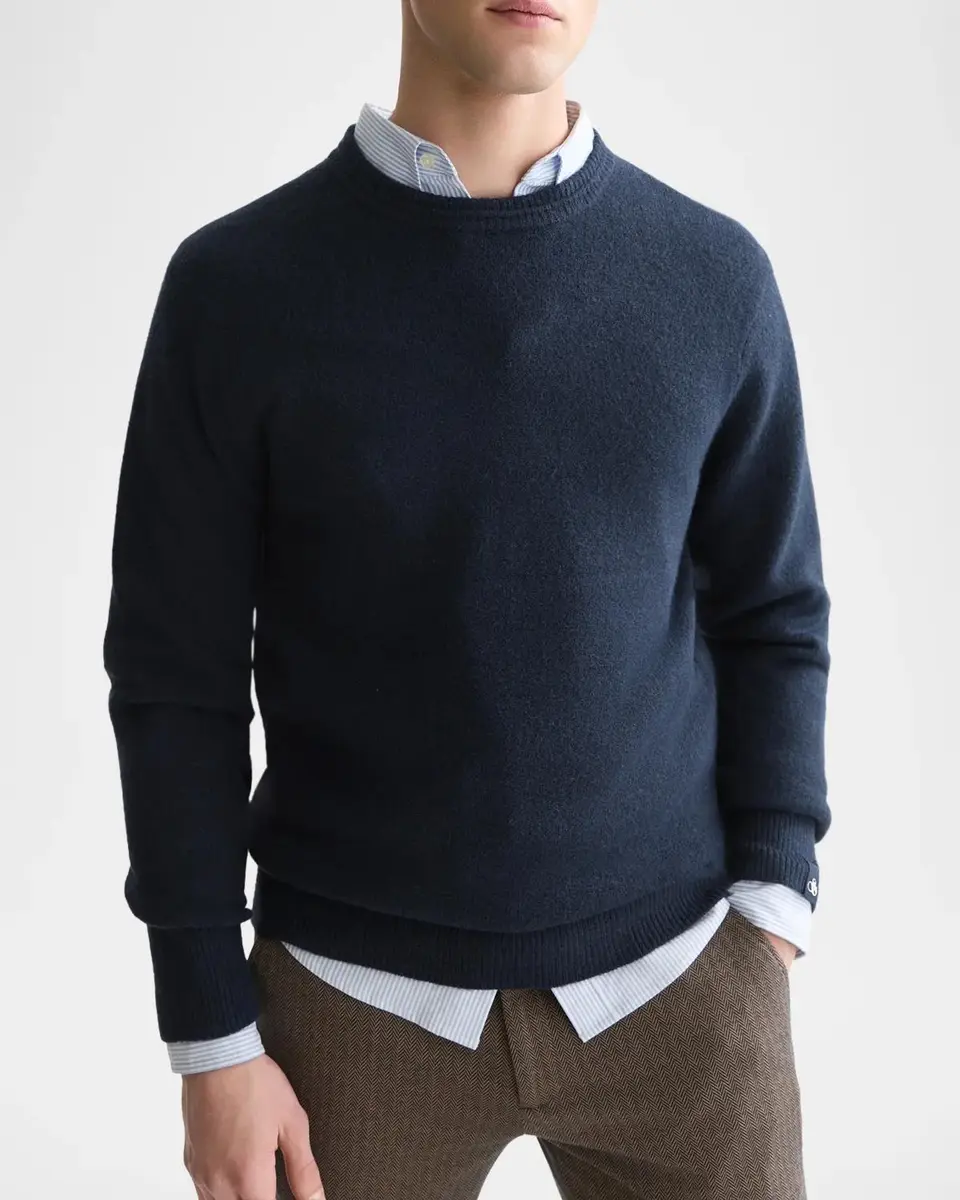 Scotch & Soda Men's Soft-Knit Crewneck Sweater | Thumbnail 4 Scotch & Soda Men's Soft-Knit Crewneck Sweater | Thumbnail 4