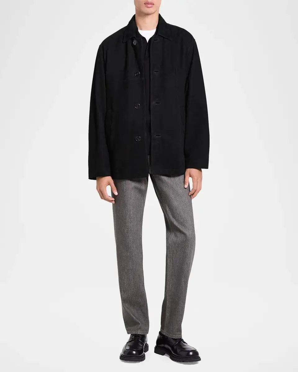 Theory Men's Wool Four-Button Car Coat | Thumbnail 2 Theory Men's Wool Four-Button Car Coat | Thumbnail 2
