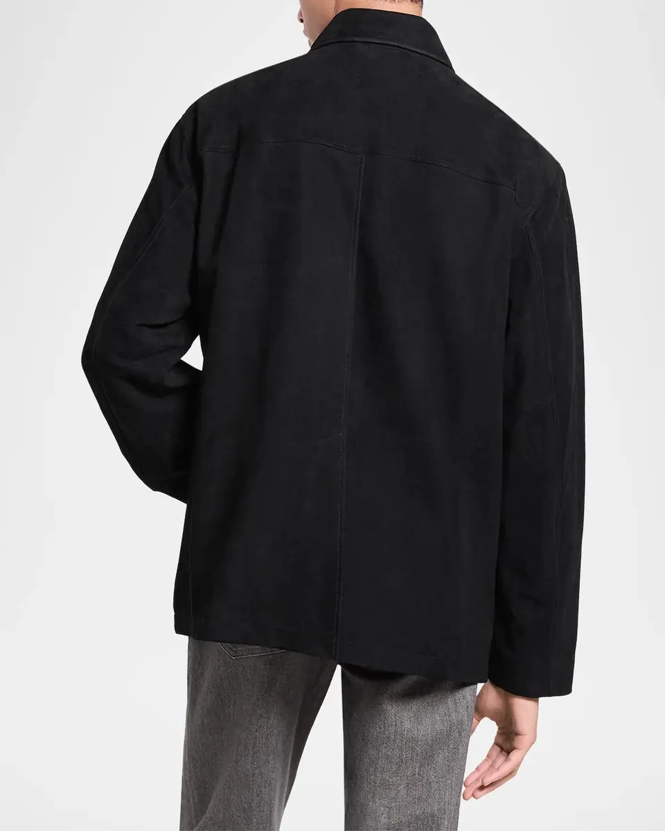 Theory Men's Wool Four-Button Car Coat | Thumbnail 3 Theory Men's Wool Four-Button Car Coat | Thumbnail 3