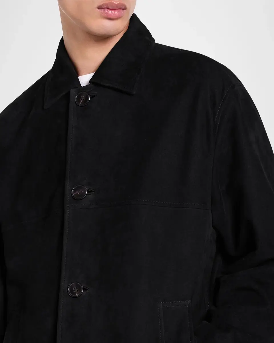 Theory Men's Wool Four-Button Car Coat | Thumbnail 5 Theory Men's Wool Four-Button Car Coat | Thumbnail 5