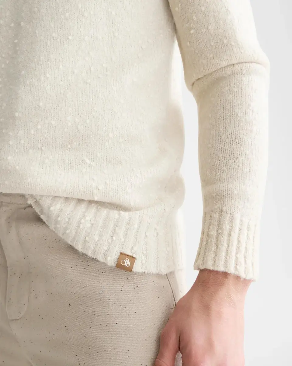 Scotch & Soda Men's Bouclé Crewneck Sweater | Thumbnail 5 Scotch & Soda Men's Bouclé Crewneck Sweater | Thumbnail 5