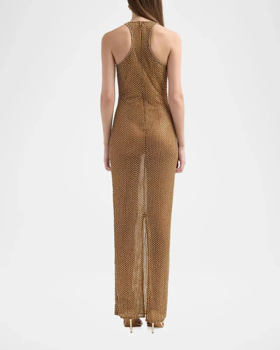 L'Agence Paula Embellished Mesh Gown | Thumbnail 3 L'Agence Paula Embellished Mesh Gown | Thumbnail 3