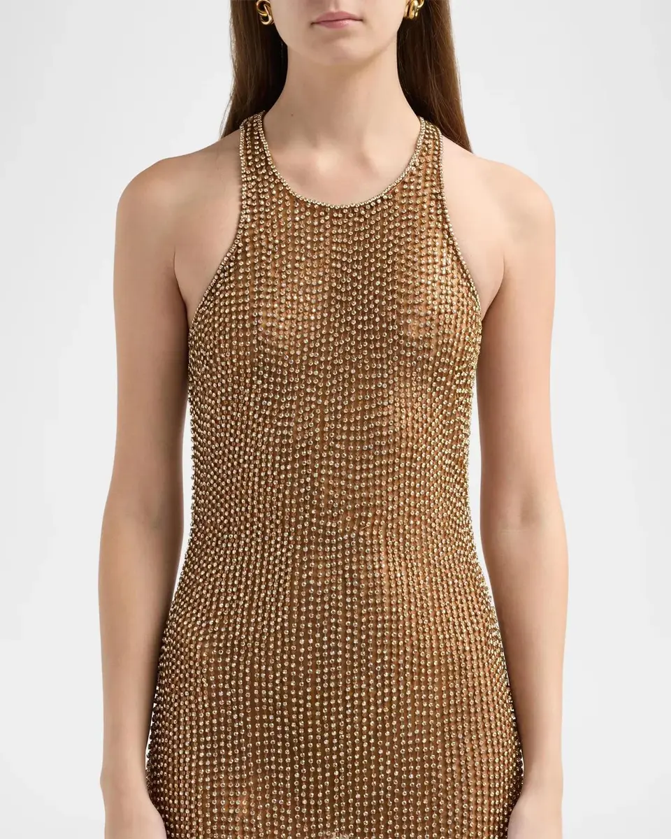 L'Agence Paula Embellished Mesh Gown | Thumbnail 5 L'Agence Paula Embellished Mesh Gown | Thumbnail 5