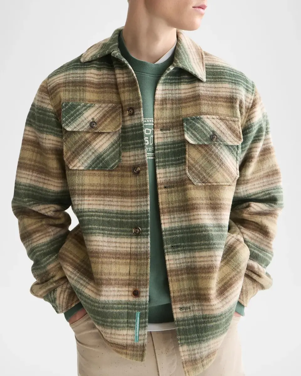 Scotch & Soda Men's Plaid Wool-Blend Shirt | Thumbnail 4 Scotch & Soda Men's Plaid Wool-Blend Shirt | Thumbnail 4