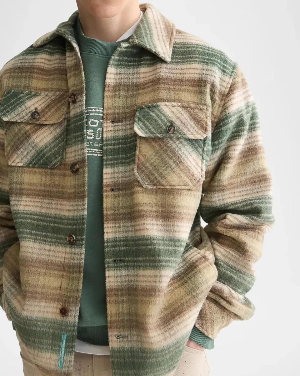 Scotch & Soda Men's Plaid Wool-Blend Shirt | Thumbnail 5 Scotch & Soda Men's Plaid Wool-Blend Shirt | Thumbnail 5