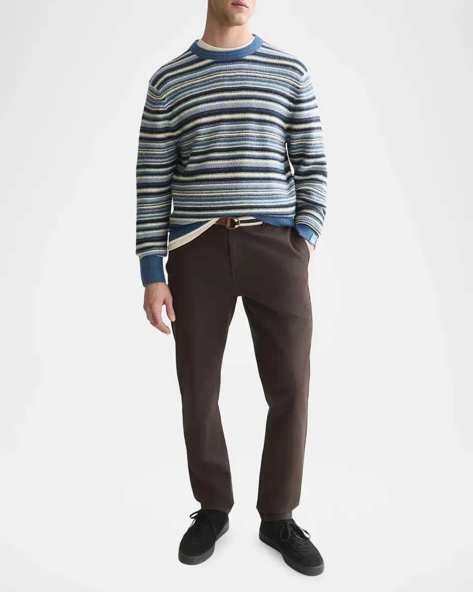 Scotch & Soda Men's Striped Soft-Knit Sweater | Thumbnail 2 Scotch & Soda Men's Striped Soft-Knit Sweater | Thumbnail 2