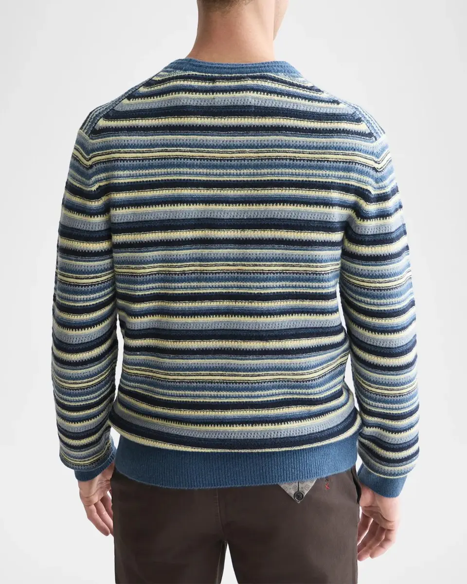 Scotch & Soda Men's Striped Soft-Knit Sweater | Thumbnail 3 Scotch & Soda Men's Striped Soft-Knit Sweater | Thumbnail 3