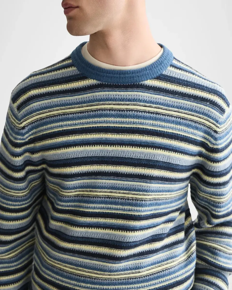 Scotch & Soda Men's Striped Soft-Knit Sweater | Thumbnail 5 Scotch & Soda Men's Striped Soft-Knit Sweater | Thumbnail 5