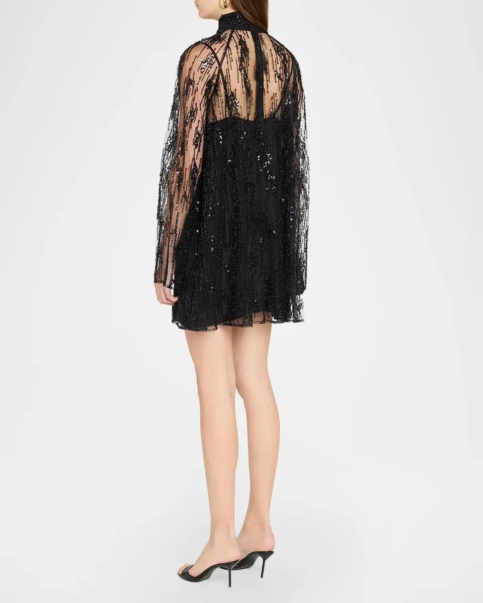 Staud Esther Embellished Tulle Mini Dress | Thumbnail 3 Staud Esther Embellished Tulle Mini Dress | Thumbnail 3