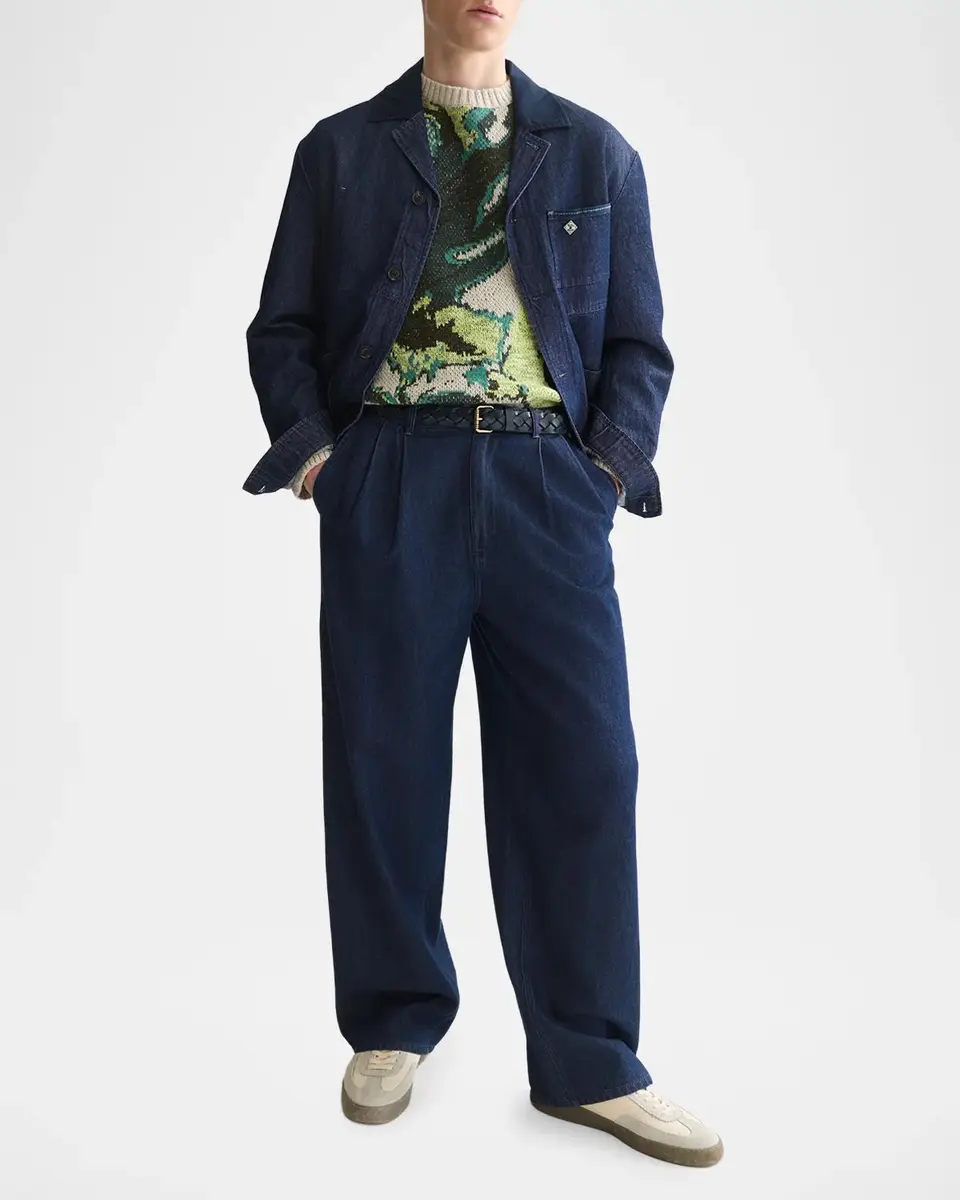 Scotch & Soda Men's Pleated Wide-Leg Jeans | Thumbnail 2 Scotch & Soda Men's Pleated Wide-Leg Jeans | Thumbnail 2