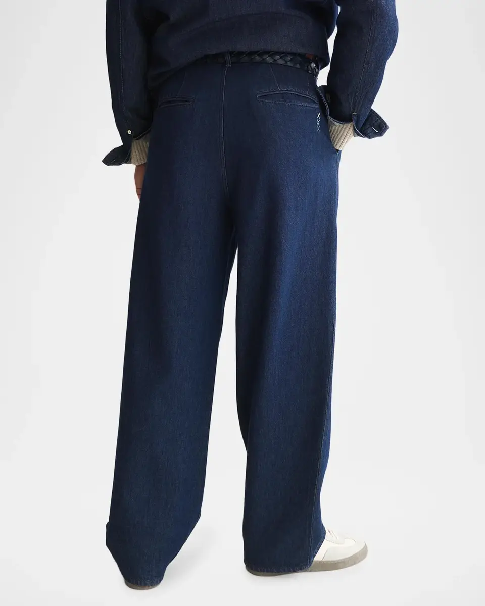 Scotch & Soda Men's Pleated Wide-Leg Jeans | Thumbnail 3 Scotch & Soda Men's Pleated Wide-Leg Jeans | Thumbnail 3