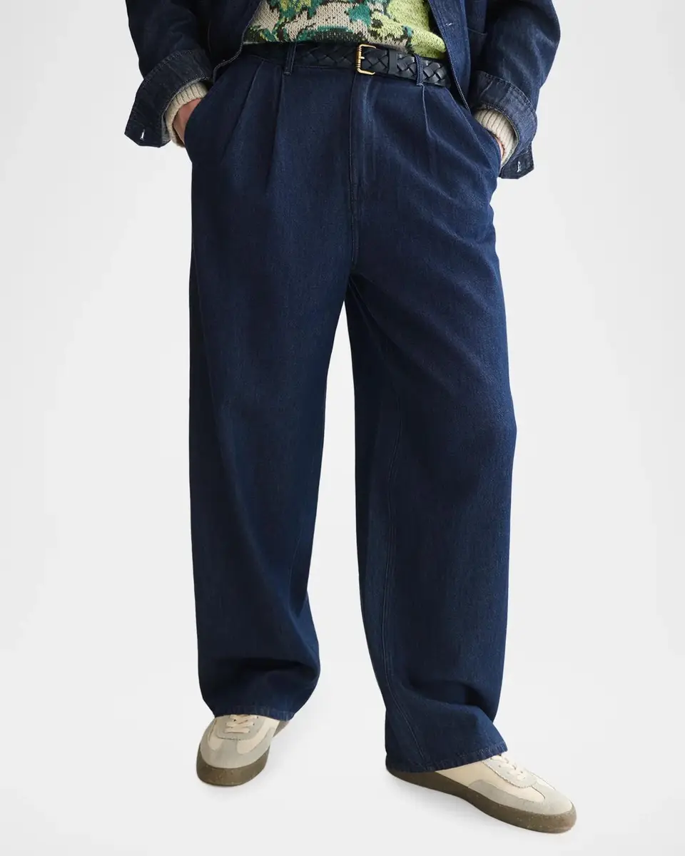 Scotch & Soda Men's Pleated Wide-Leg Jeans | Thumbnail 4 Scotch & Soda Men's Pleated Wide-Leg Jeans | Thumbnail 4