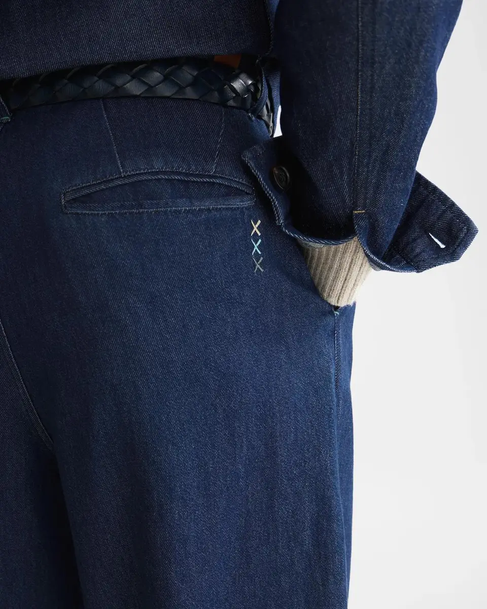 Scotch & Soda Men's Pleated Wide-Leg Jeans | Thumbnail 5 Scotch & Soda Men's Pleated Wide-Leg Jeans | Thumbnail 5