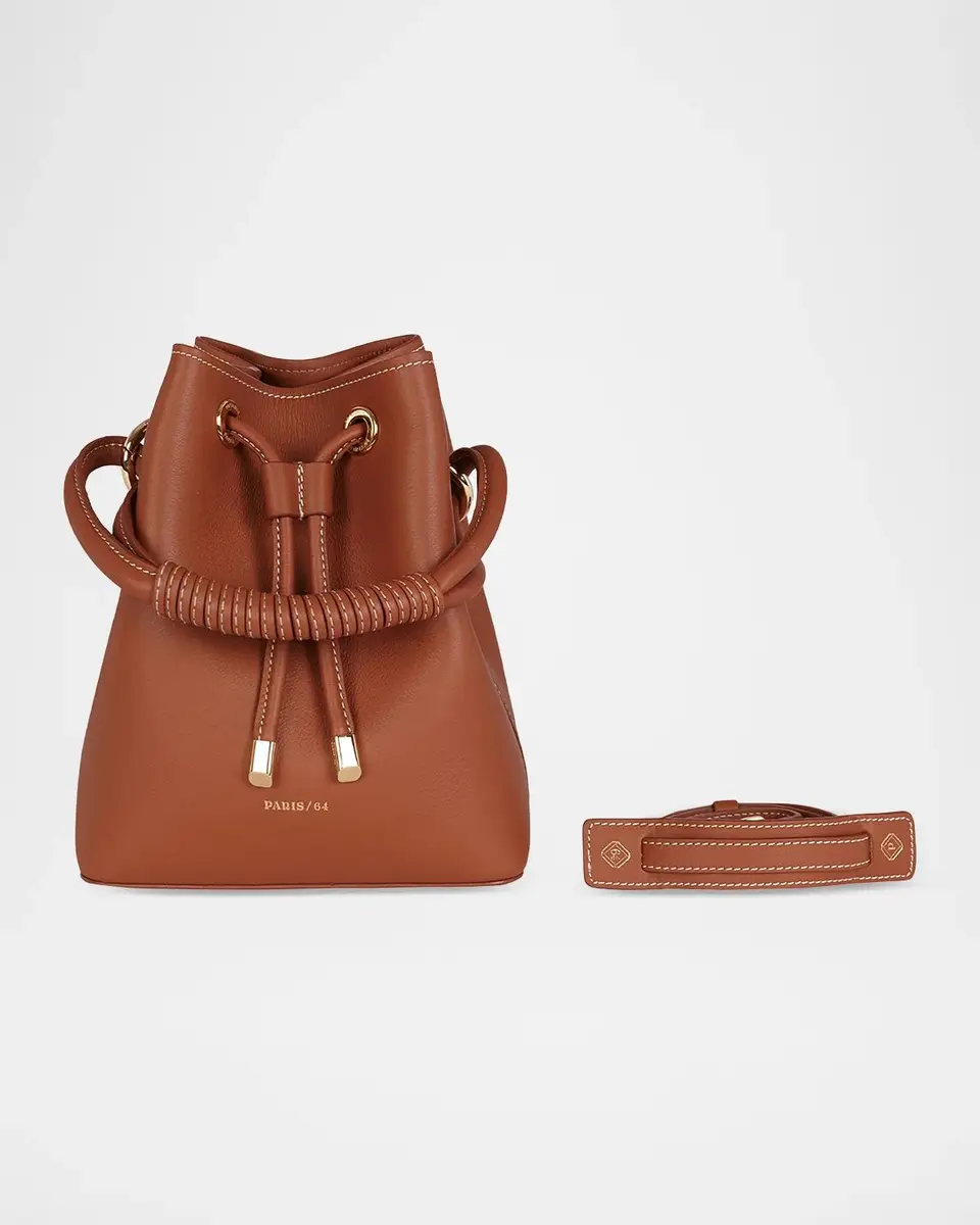 PARIS/64 Studio Leather Bucket Bag | Thumbnail 4