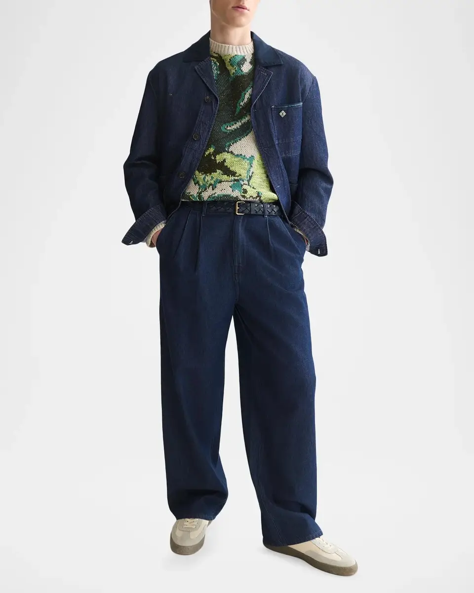 Scotch & Soda Men's Utility Cotton Denim Jacket | Thumbnail 2