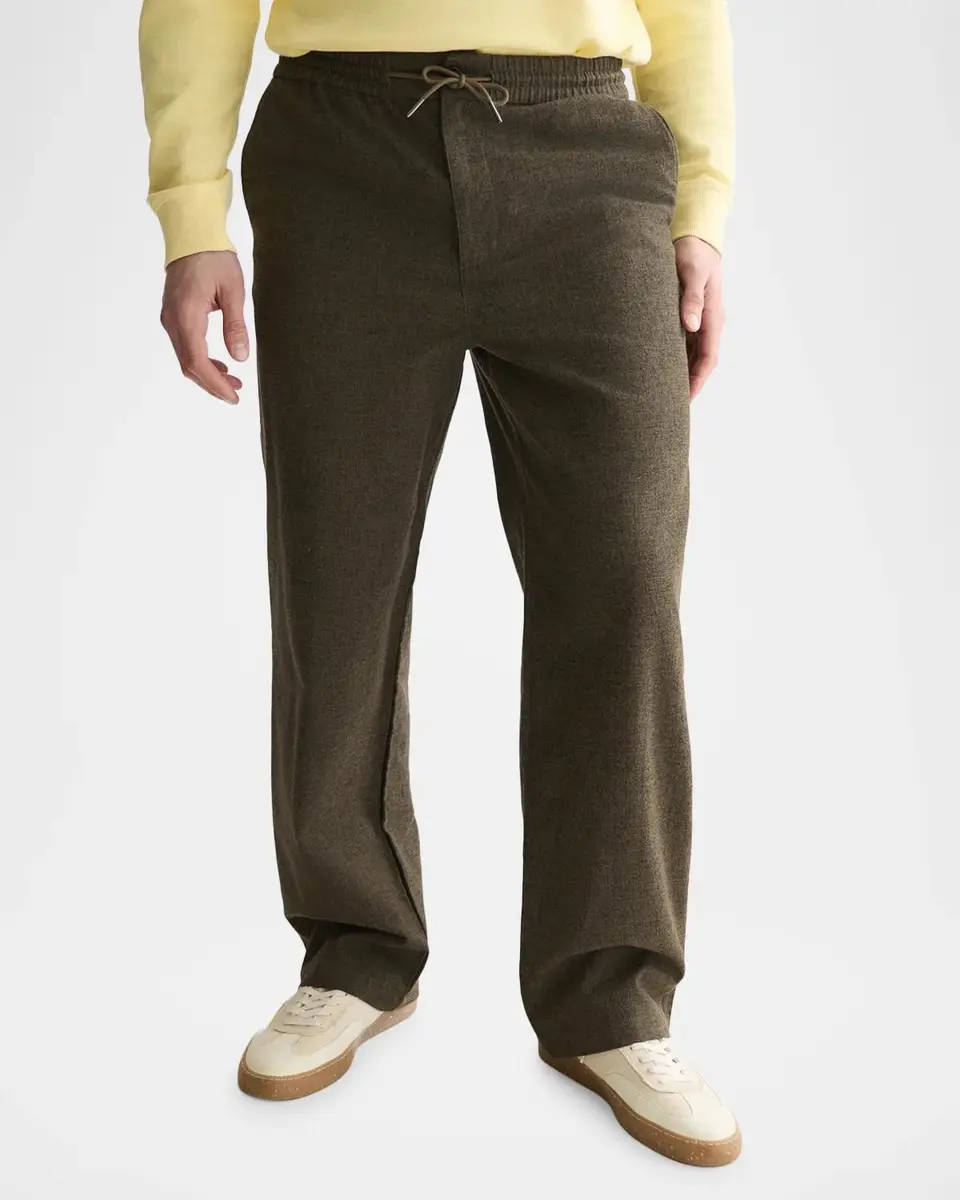 Scotch & Soda Men's Otis Melange Stretch-Cotton Straight-Leg Pants | Thumbnail 4 Scotch & Soda Men's Otis Melange Stretch-Cotton Straight-Leg Pants | Thumbnail 4