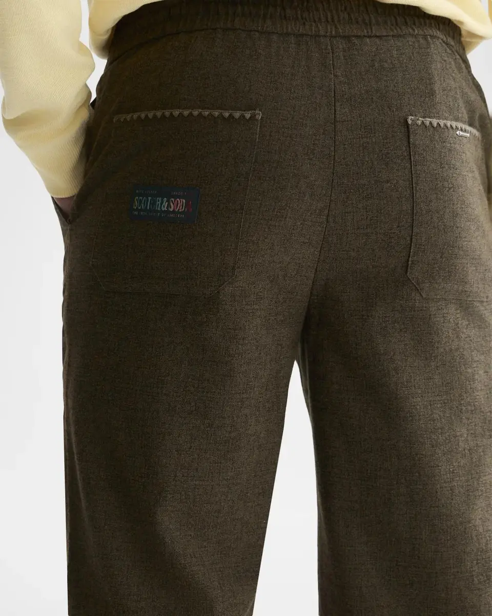 Scotch & Soda Men's Otis Melange Stretch-Cotton Straight-Leg Pants | Thumbnail 5 Scotch & Soda Men's Otis Melange Stretch-Cotton Straight-Leg Pants | Thumbnail 5