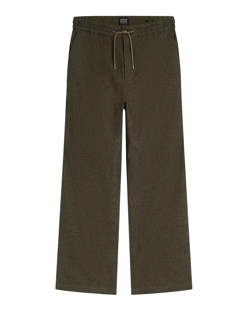 Men's Otis Melange Stretch-Cotton Straight-Leg Pants Men's Otis Melange Stretch-Cotton Straight-Leg Pants