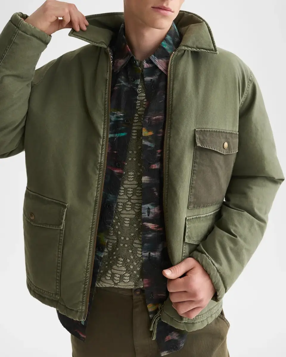Scotch & Soda Men's J-Canvas Cotton-Blend Worker Jacket | Thumbnail 4 Scotch & Soda Men's J-Canvas Cotton-Blend Worker Jacket | Thumbnail 4