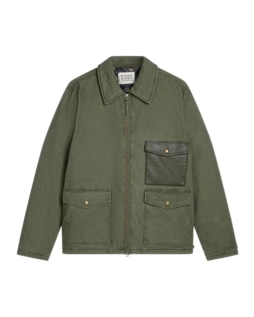 Men's J-Canvas Cotton-Blend Worker Jacket Men's J-Canvas Cotton-Blend Worker Jacket