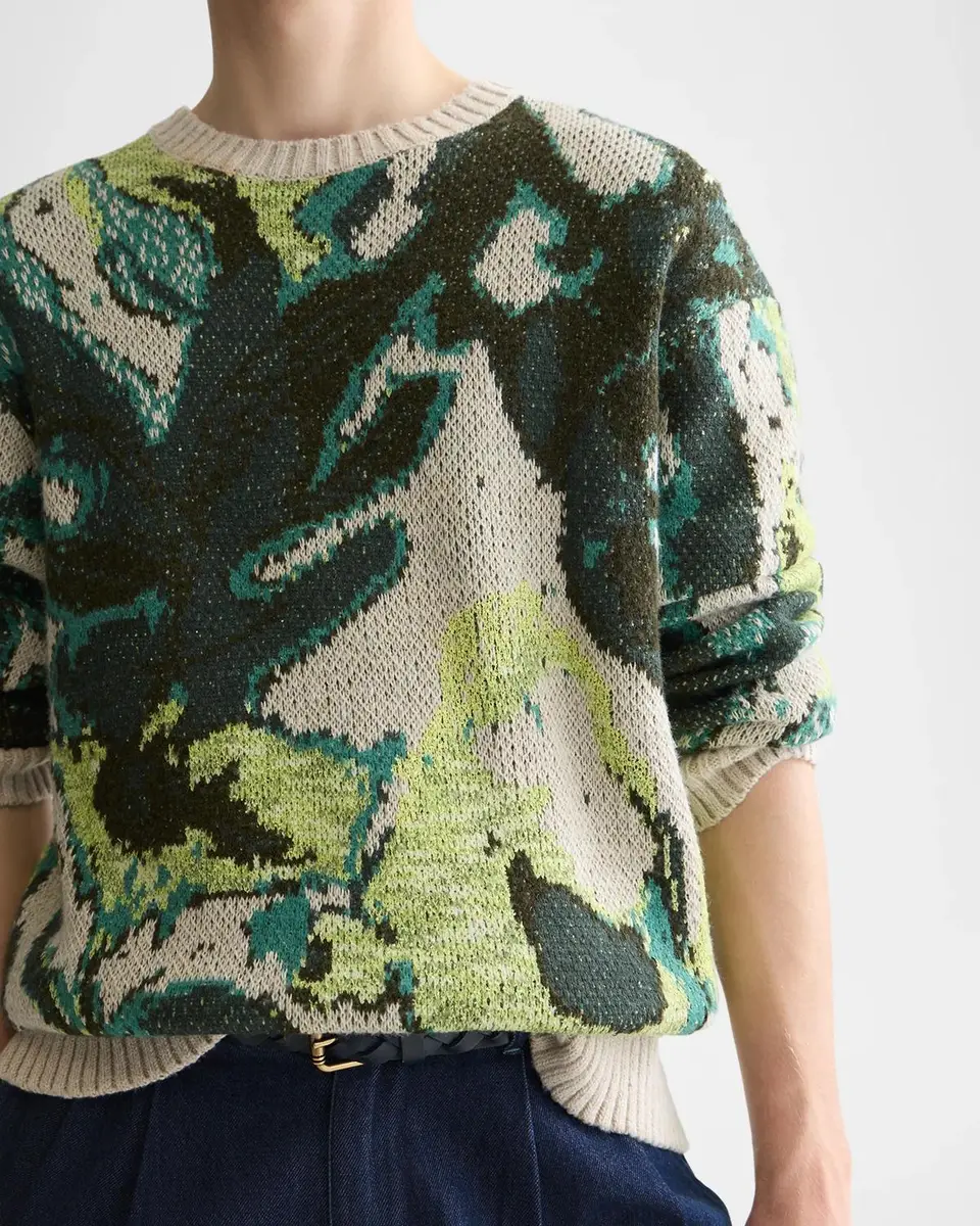 Scotch & Soda Men's Watercolor Cotton-Blend Sweater | Thumbnail 5 Scotch & Soda Men's Watercolor Cotton-Blend Sweater | Thumbnail 5