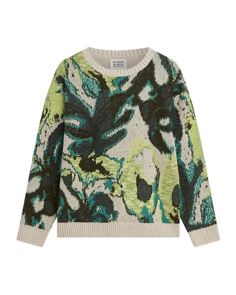 Scotch & Soda Men's Watercolor Cotton-Blend Sweater