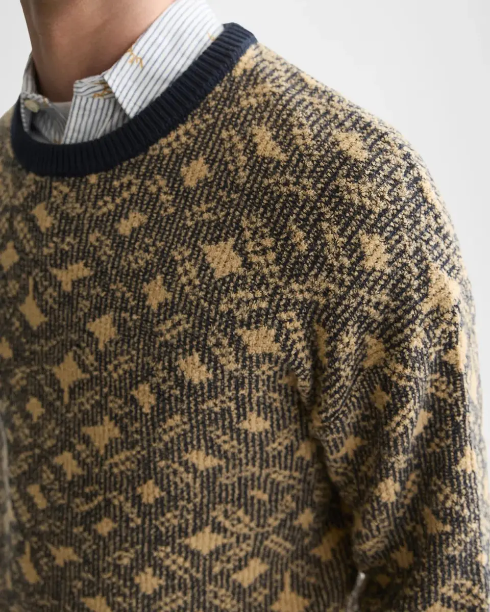 Scotch & Soda Men's Jacquard Wool Sweater | Thumbnail 5 Scotch & Soda Men's Jacquard Wool Sweater | Thumbnail 5