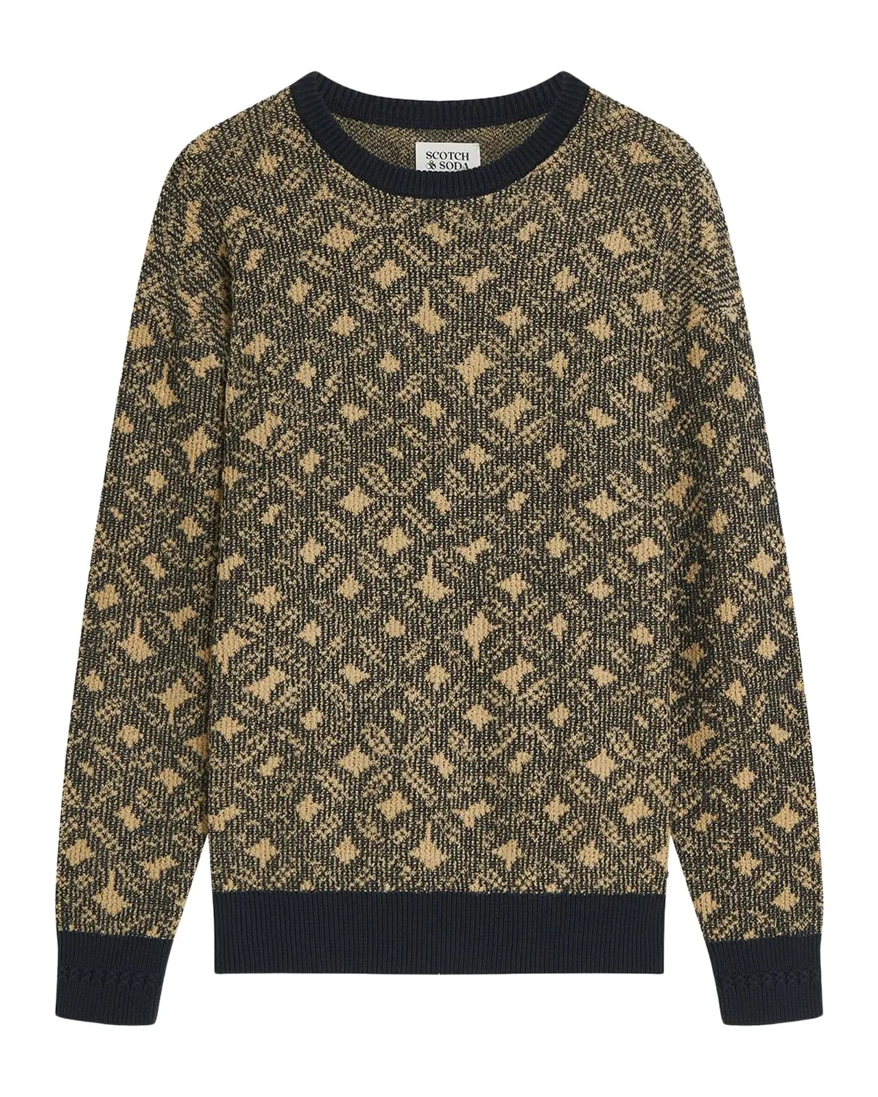 Scotch & Soda Men's Jacquard Wool Sweater