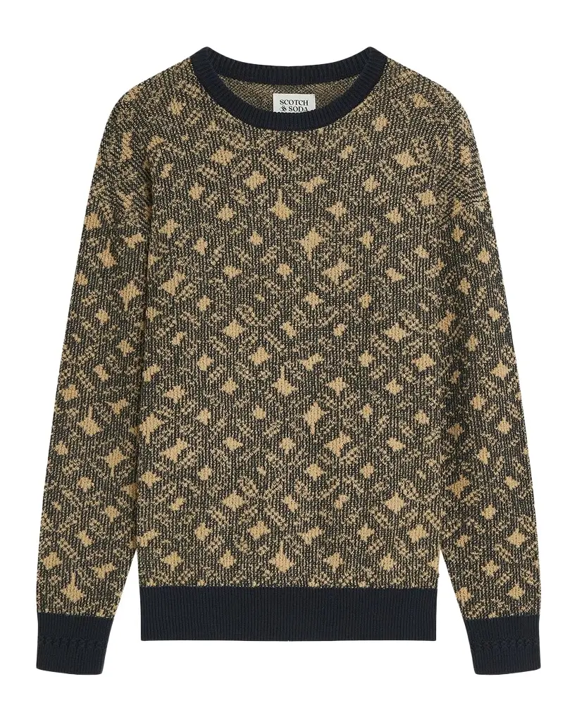 Scotch & Soda Men's Jacquard Wool Sweater