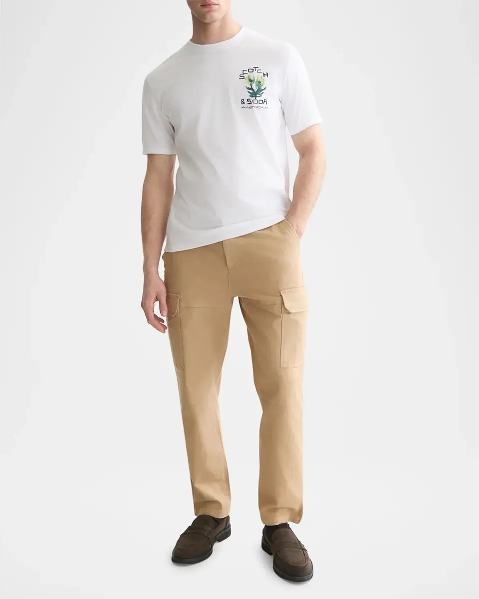 Scotch & Soda Men's Graphic Cotton T-Shirt | Thumbnail 2 Scotch & Soda Men's Graphic Cotton T-Shirt | Thumbnail 2