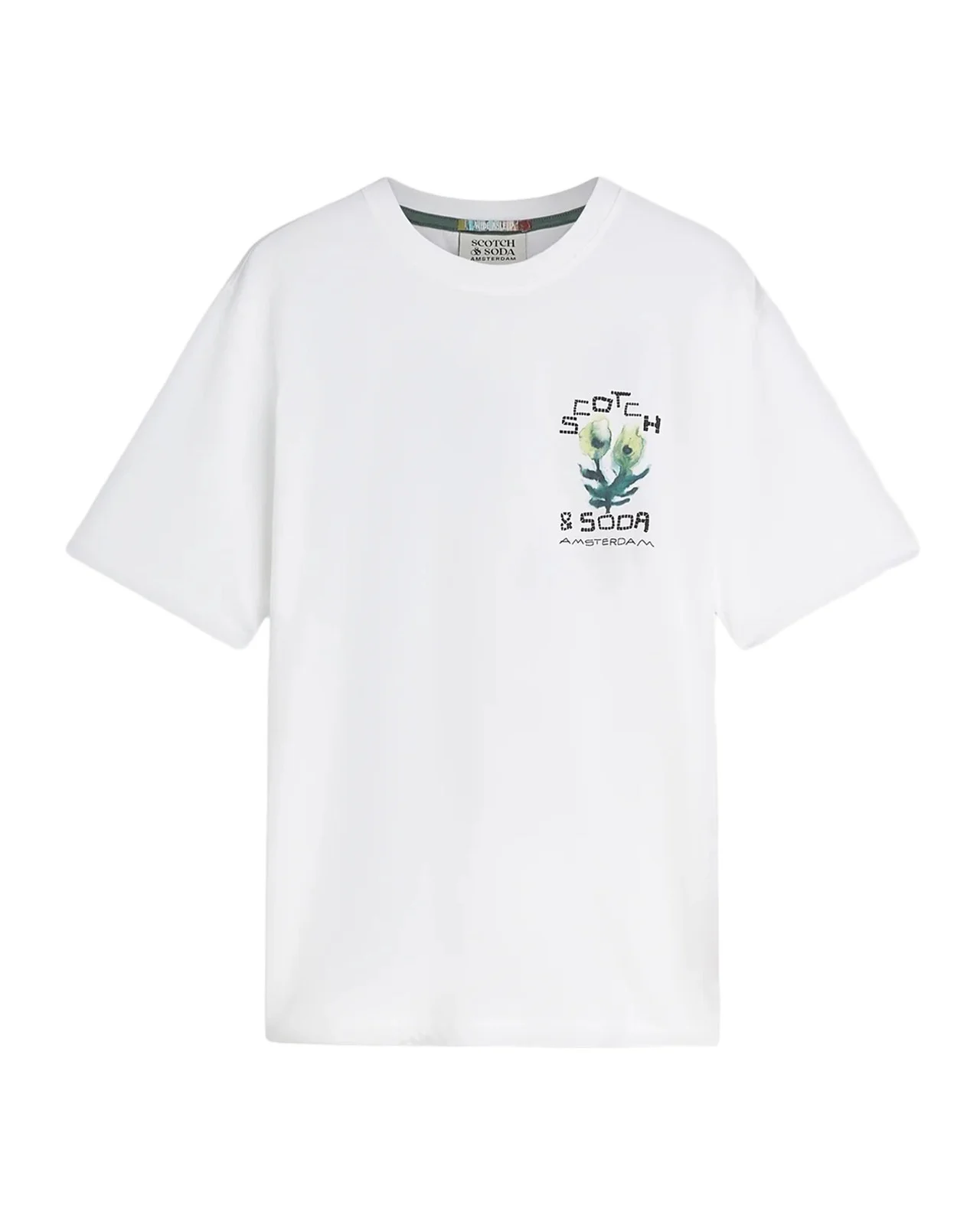 Scotch & Soda Men's Graphic Cotton T-Shirt
