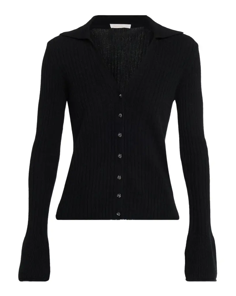 Ramy Brook Cathy Rib-Knit Cashmere Cardigan