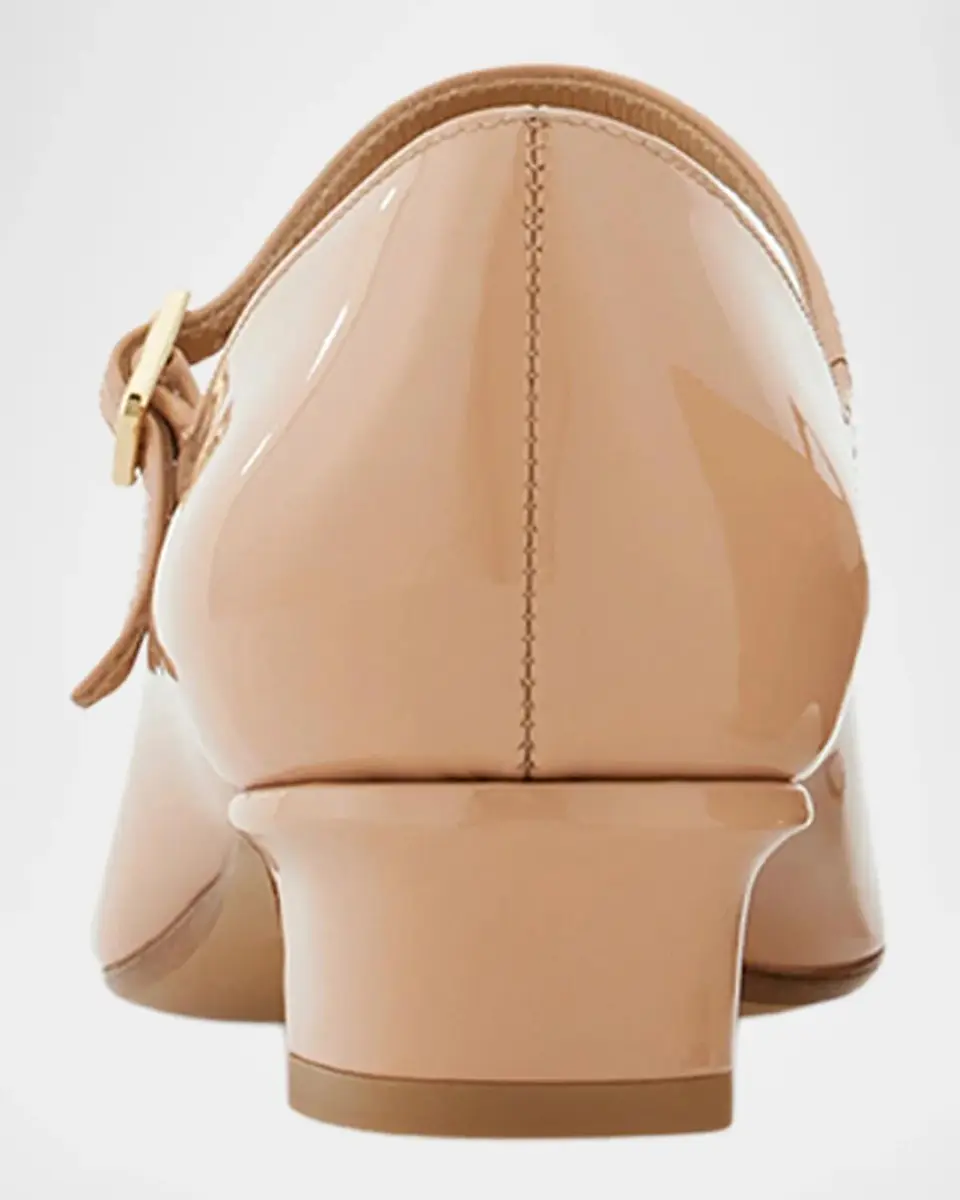 Ferragamo Vally Patent Leather Bow Mary Jane Ballerina Flats | Thumbnail 3 Ferragamo Vally Patent Leather Bow Mary Jane Ballerina Flats | Thumbnail 3