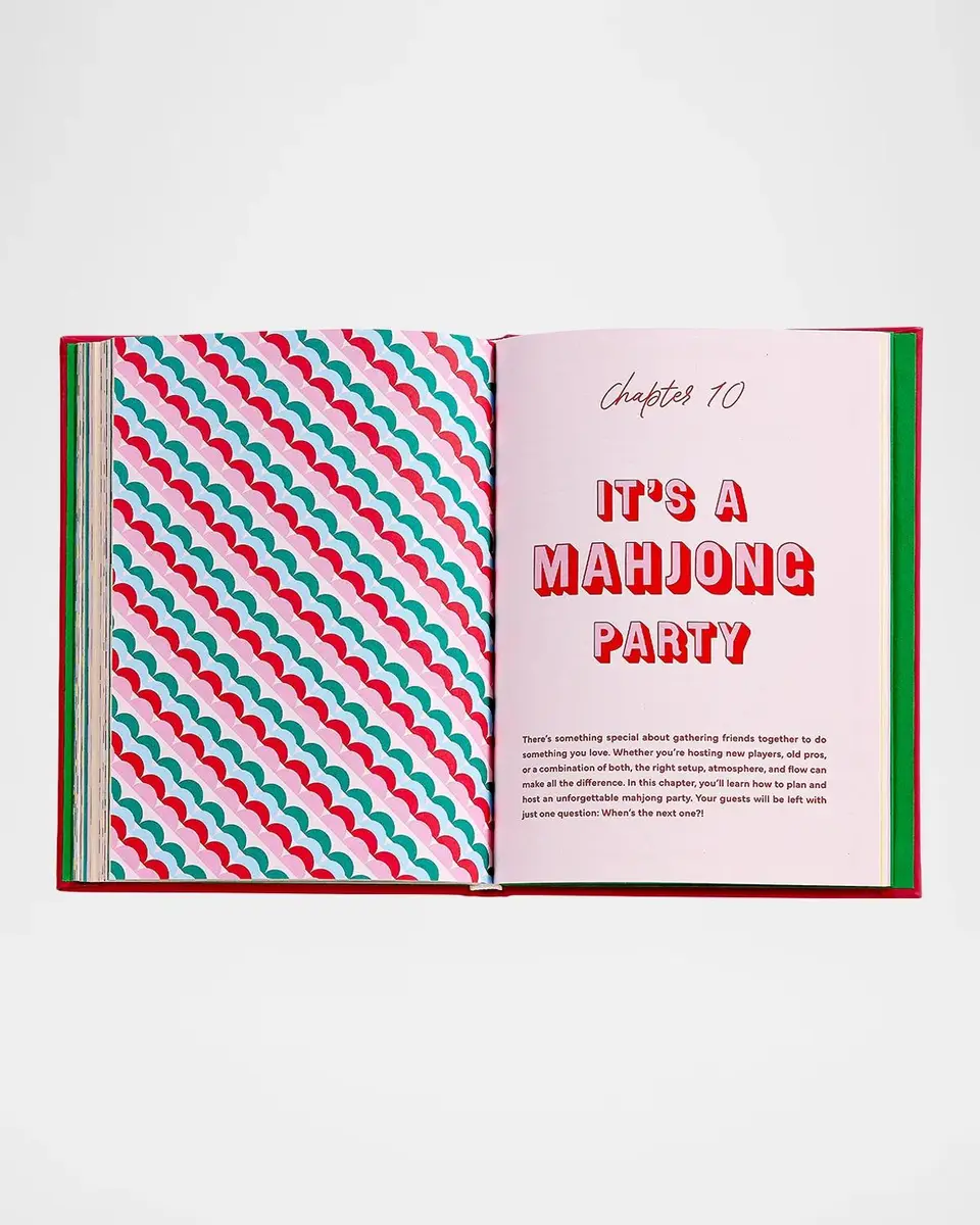 Graphic Image "Play Mah Jong! An All-Levels Guide to American Mahjong" Leather-Bound Book by Alyssa Gross | Thumbnail 3 Graphic Image "Play Mah Jong! An All-Levels Guide to American Mahjong" Leather-Bound Book by Alyssa Gross | Thumbnail 3