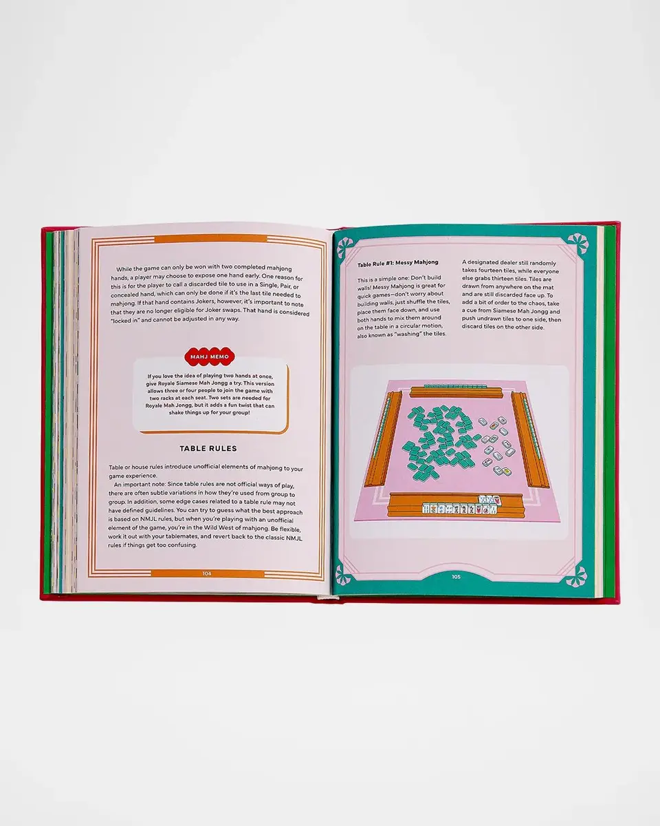 Graphic Image "Play Mah Jong! An All-Levels Guide to American Mahjong" Leather-Bound Book by Alyssa Gross | Thumbnail 4 Graphic Image "Play Mah Jong! An All-Levels Guide to American Mahjong" Leather-Bound Book by Alyssa Gross | Thumbnail 4