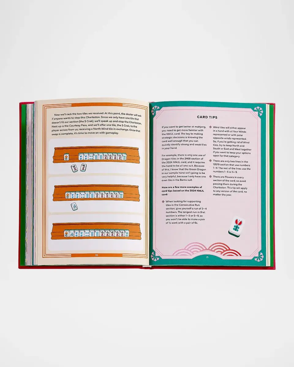 Graphic Image "Play Mah Jong! An All-Levels Guide to American Mahjong" Leather-Bound Book by Alyssa Gross | Thumbnail 6 Graphic Image "Play Mah Jong! An All-Levels Guide to American Mahjong" Leather-Bound Book by Alyssa Gross | Thumbnail 6
